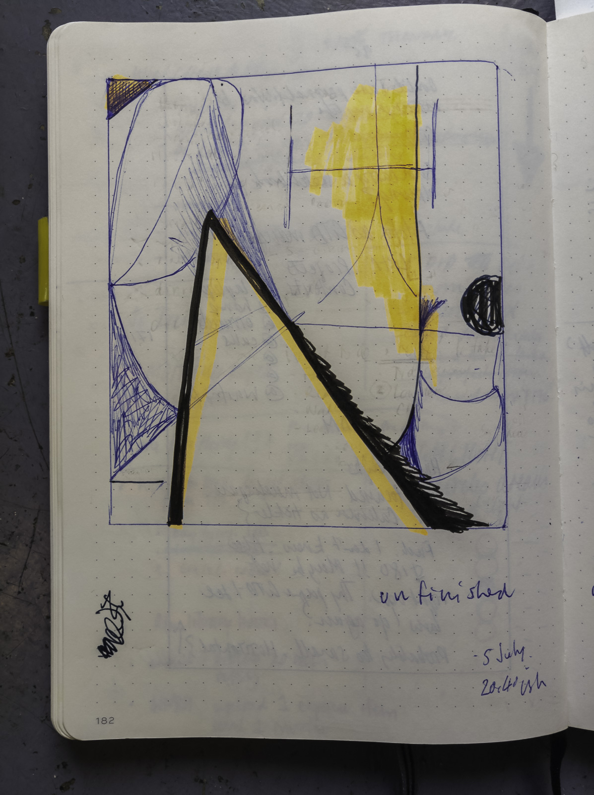 Sketchbook drawing.