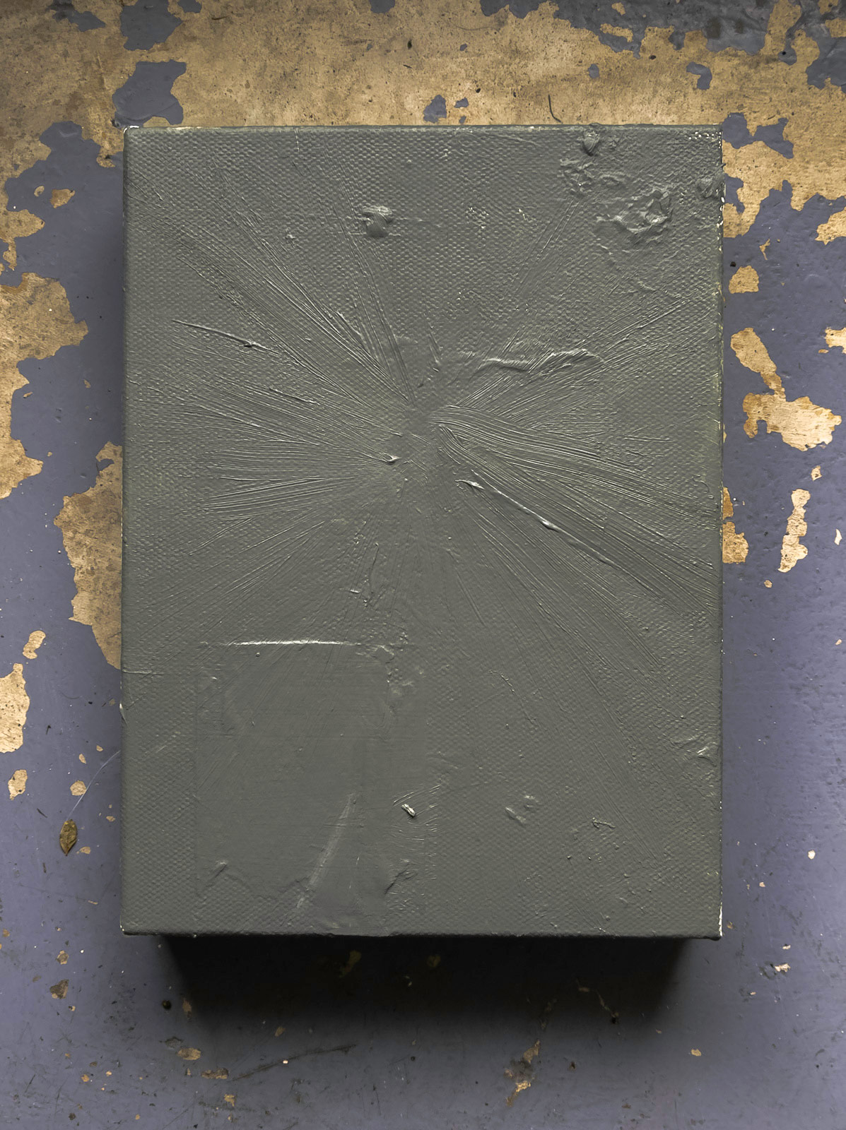 Work in progress - grey painting - vortex.