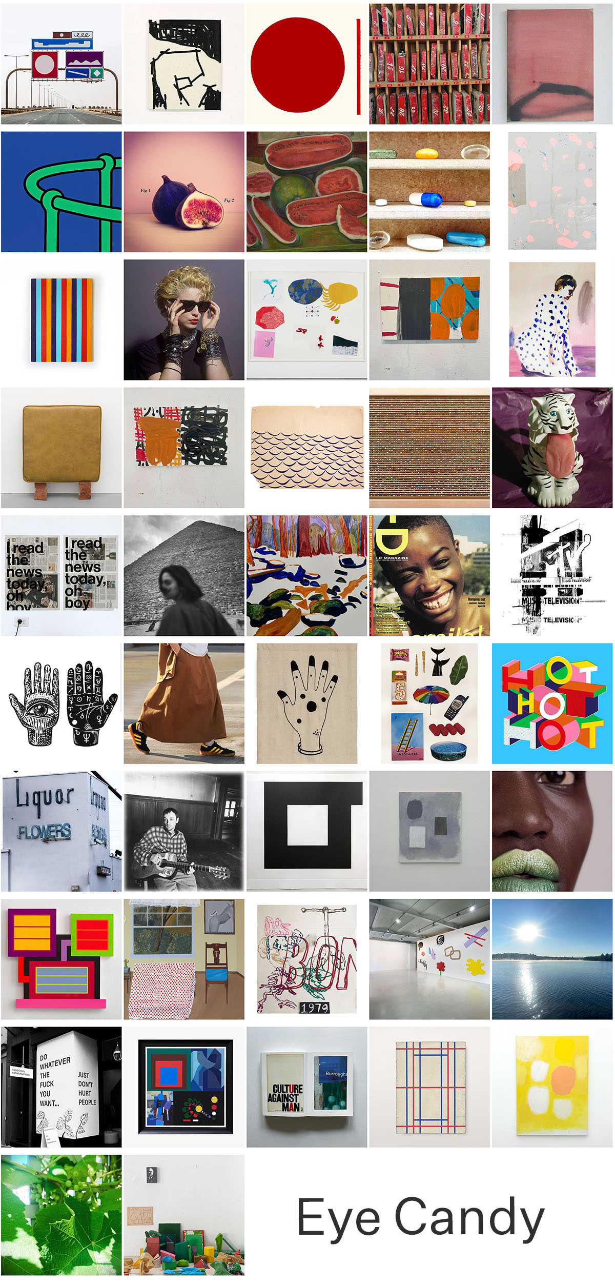 Eye Candy - a selection of images saved from Instagram.