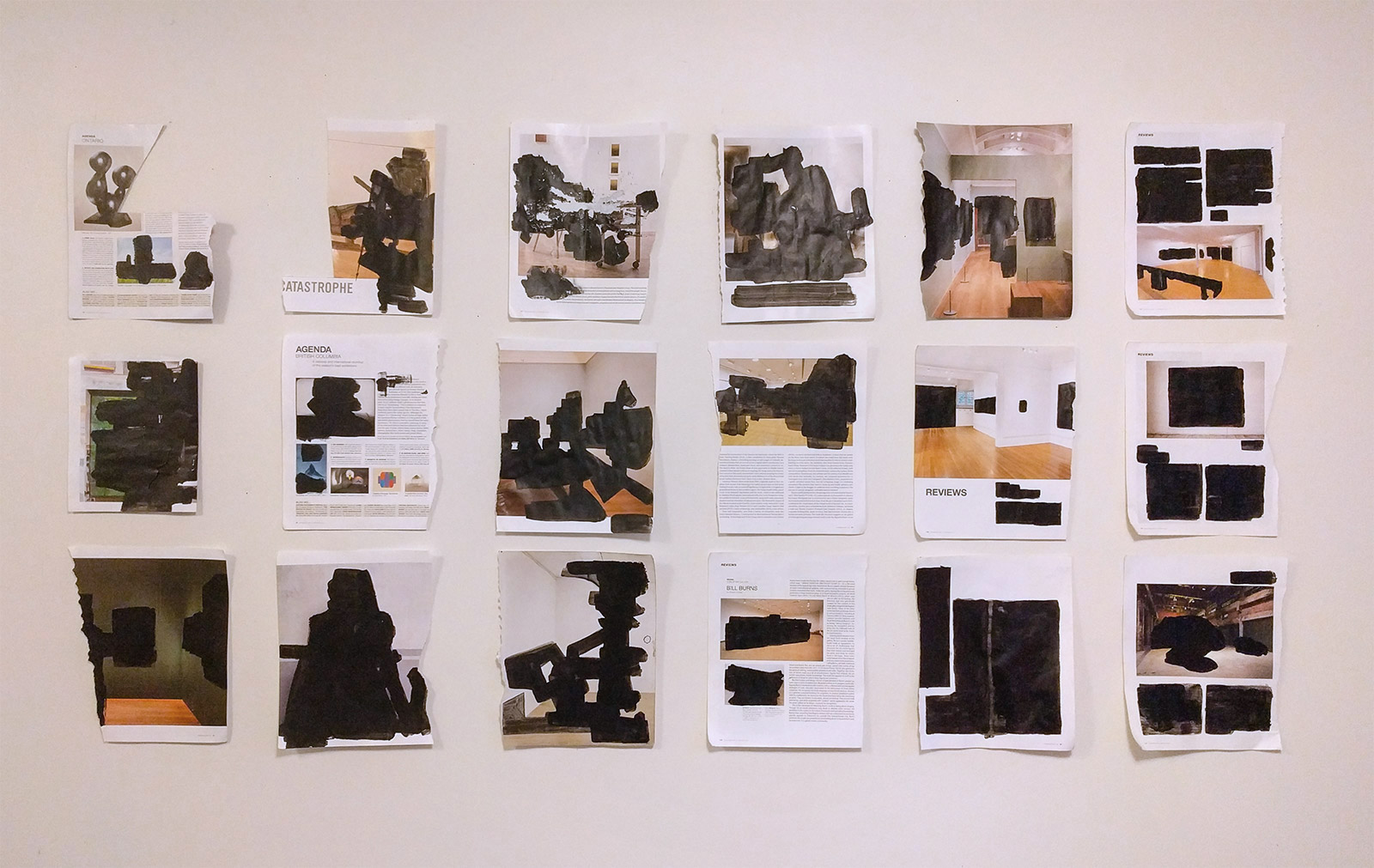 Blackout drawings. 